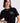 CAROLIN SHINY HEARD T-SHIRT-In The Mood For Love Siyah Kadın T Shirt ITMFL